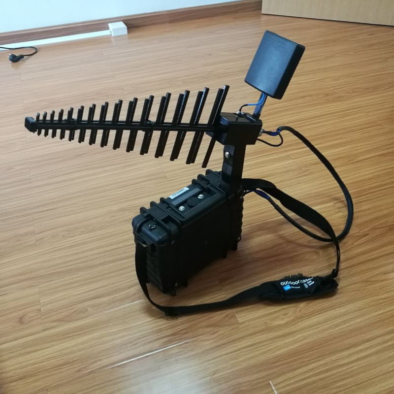 UAV Drone Radio Frequency Jammer , Jamming Device For Drones 10W RF Power